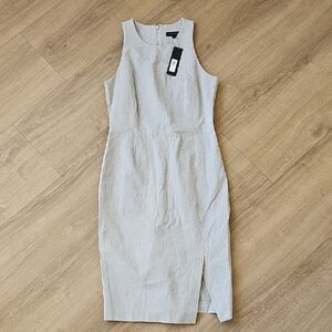 Banna Republic Elegant Gray Sleeveless Pencil Dress Size 6